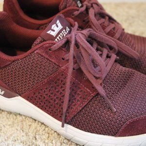 Burgundy Supra Sneakers